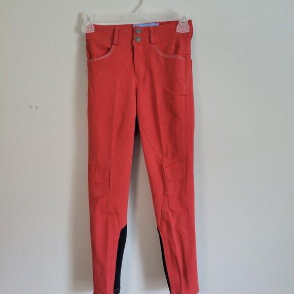 Daisy Clippers Riding Pants Girl's 6 Youth Orange Equestrian Breeches NWT - Picture 3 of 9